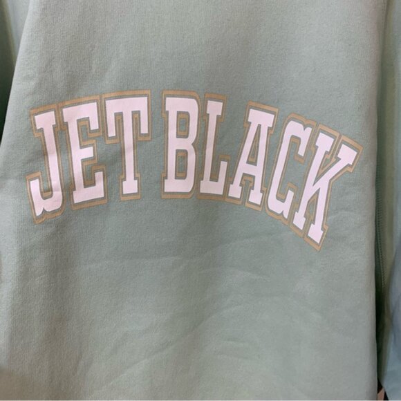 Brunette The Label "JET BLACK" Not Your Boyfriend's Crew Neck Sage L/XL NWT - Picture 5 of 8